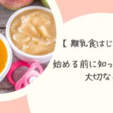 【離乳食はじめの一歩】始める前に知っておきたい大切なこと